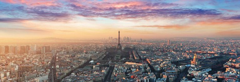 skyline of paris france